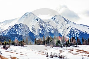 Belianske Tatry mountains in winter, Slovakia