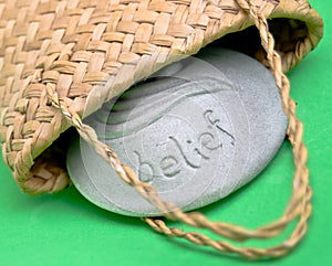 Belief stone photo