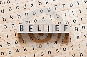 Belief word concept