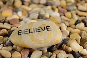 Believe Affirmation Stone