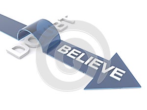 Believe overcoming doubt photo