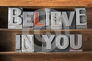 Believe in you tray