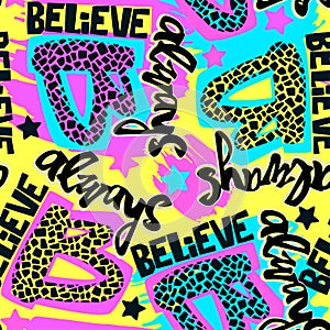 Always Believe in your dreams hand drawn inspirational lettering