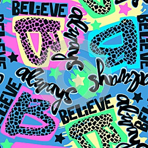 Always Believe in your dreams hand drawn inspirational lettering