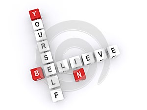 Believe in yourself sign