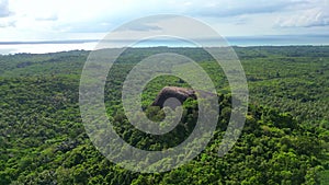 Belitung island landscape with Batu Beginda in Indonesia