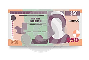 Belizean money set bundle banknotes.