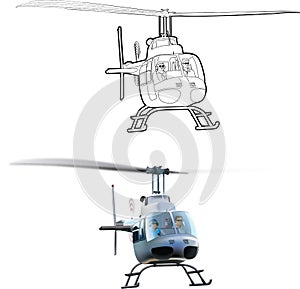 Bell 206 Helicopter