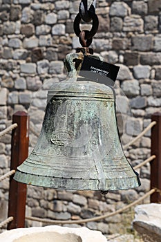 Bell in Bodrum Castle, Aegean Coast of Turkey