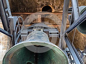 the bell of Campanone (Torre civica) in Bergamo