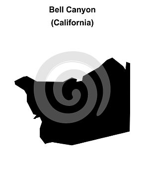Bell Canyon outline map
