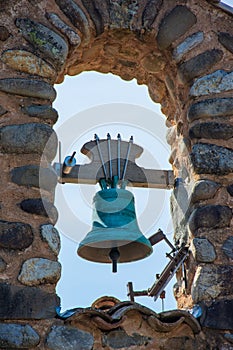 Bell of the Chapel of the Penitents, in Upaix, Hautes-Alpes, France photo
