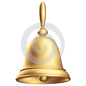 Bell golden ecclesiastical 3d render