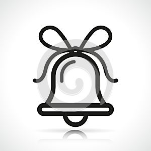 bell icon line icon isolated