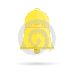 Bell icon. Notification symbol for web site, logo, mobile app. Template design. Christmas, school, celebration sign