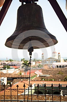 Bell of Iglesia de la Merced in Granada, Nicaragua photo