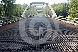 The Bell-Irving River Bridge in British Columbia, Canada