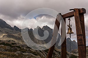 Bell in the mountains. Tatry. Slovakia