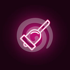 Bell neon icon. Elements of education set. Simple icon for websites, web design, mobile app, info graphics