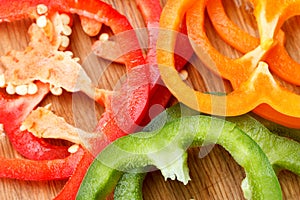 Bell pepper abstract background