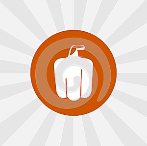 Bell pepper isolated icon. vegetables design element