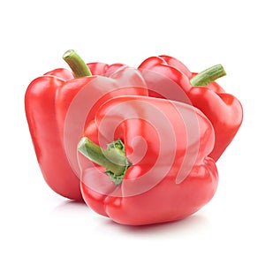 Bell pepper isolated on white