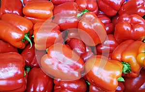 Bell pepper for sale on farming market