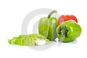 Bell pepper and tomato