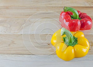 Bell pepper on wooden