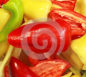 Bell peppers background