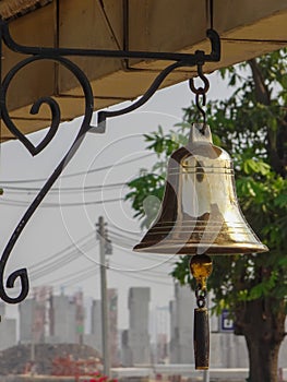 The bell on railstation