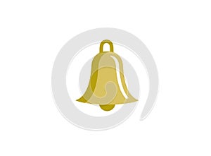 Bell ring, golden, Glocke logo