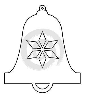 Bell Shaped Christmas Ornament photo