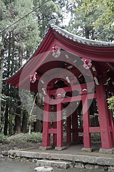 Bell in the Shinto shrine