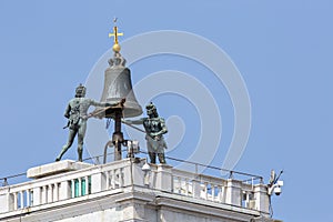 Bell of St Mark's clock tower, In venice