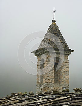 Bell-tower in the Alps