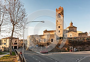 The bell tower of Asciano photo