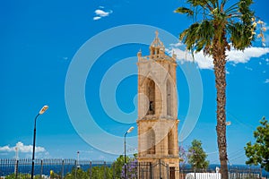 Bell tower of Ayia Napa monastery. Cyprus