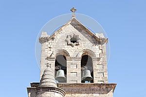 Bell tower of a baroque church