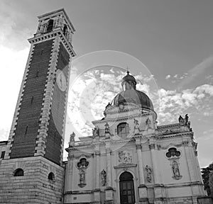 Bell Tower of Basilica di Monte Berico in Vicenza in Italy photo