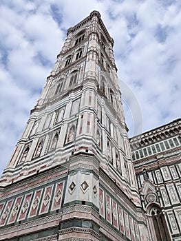 Bell Tower for the Basilica di Santa Maria del Fiore and Giotto's Campanile - Florence, Italy