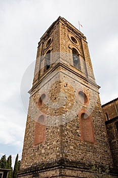 Bell tower of the basilica San Miniato al Monte in Florence