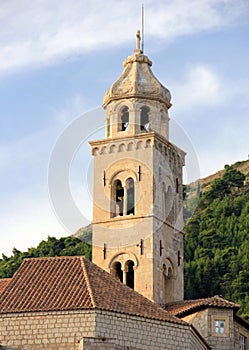 Bell-tower of the Dominican monastery, Dubrovnik, Croatia