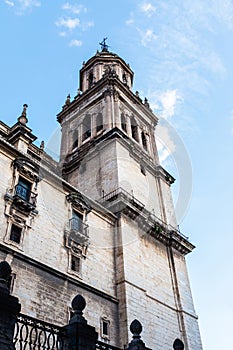 Bell tower of the Cathedral of Jaen in Spain