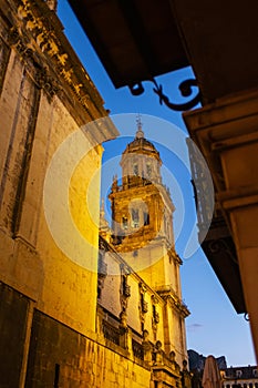 Bell tower of the Cathedral of Jaen in Spain