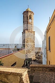 Bell tower of Cathedral Sant Antonio Abate in Castelsardo