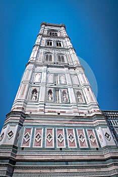 Bell tower of the Cathedral of Santa Maria in Florence