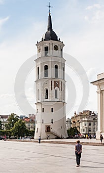 The bell tower of the Cathedral. Vilnius