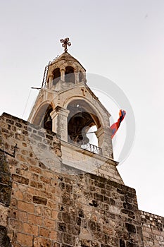 Bell tower of Church Of The Nativity in Israel