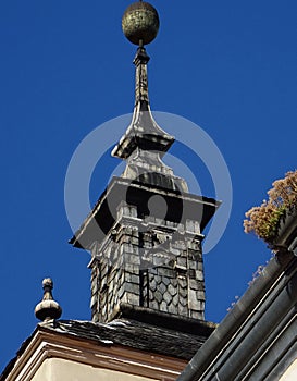 Bell tower of the Church of San Anton. Madrid. Spain.